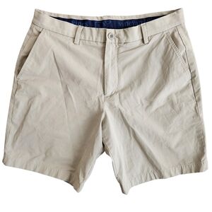 Vineyard Vines Performance Golf Shorts Men's 33 Beige Khaki Chino Resort Cruise